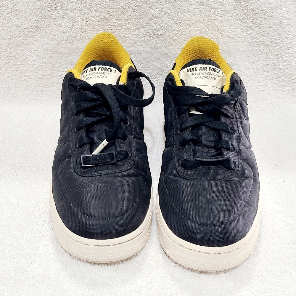 Nike Air Force 1 ‘07 LX Womens Sz 6.5 Black Yellow Ochre AF1 Sneakers 898889-011
